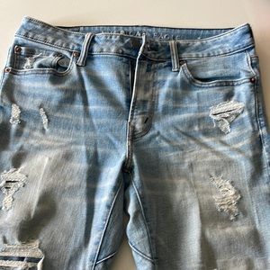 American Eagle Airflex light blue soft denim